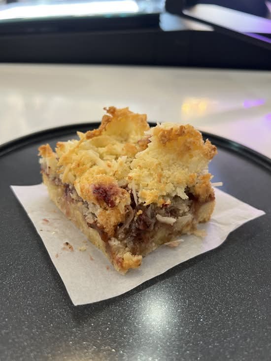 Raspberry Coconut Slice